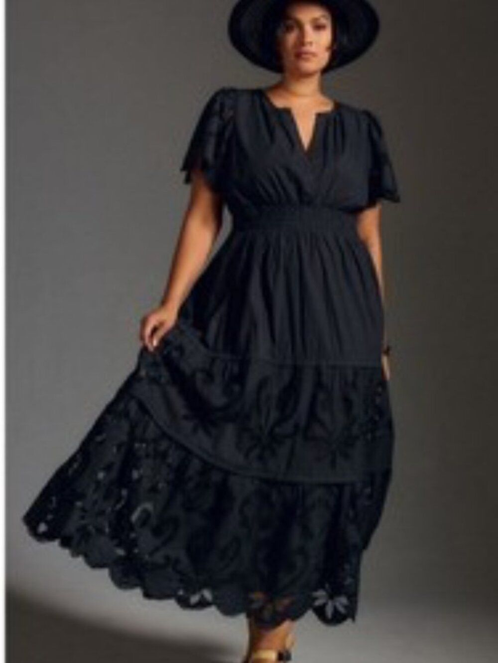by Anthropologie Edition Somerset Maxi Dress Party Plus Size 2X Whimsy Goth